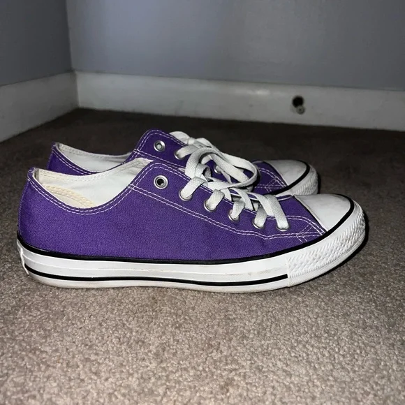 Converse Purple Canvas Sneakers - Picture 2 of 4